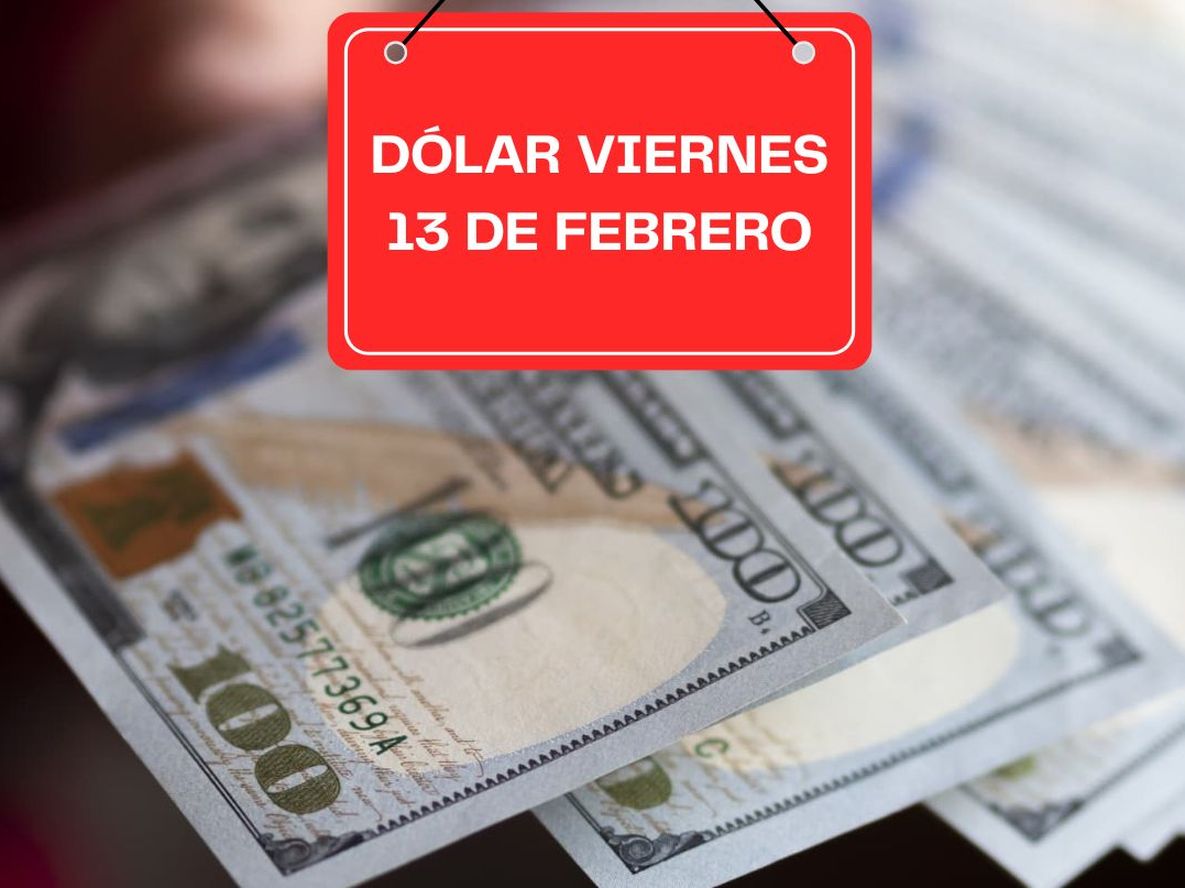 Dólar viernes 13 de febrero 2026.