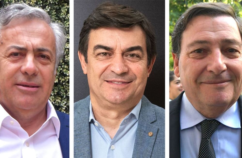 Alfredo Cornejo, Omar de Marchi; y Omar Parisi