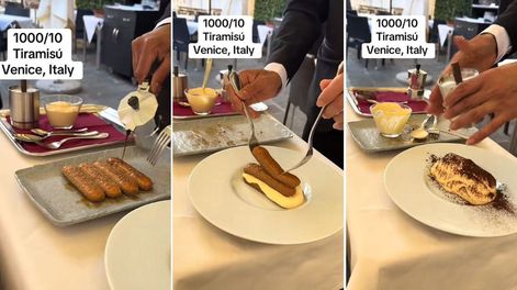 La particular forma de preparar el clásico postre italiano: Es un insulto al tiramisú”.&nbsp;