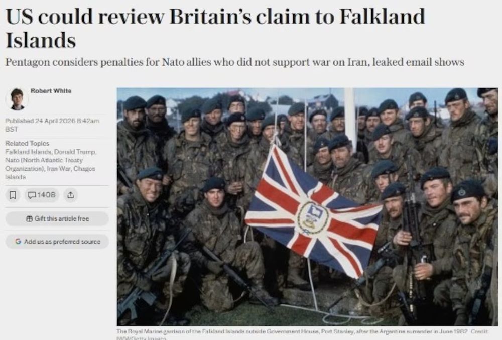 Reacci&oacute;n en la prensa brit&aacute;nica a la postura de Trump sobre las Malvinas