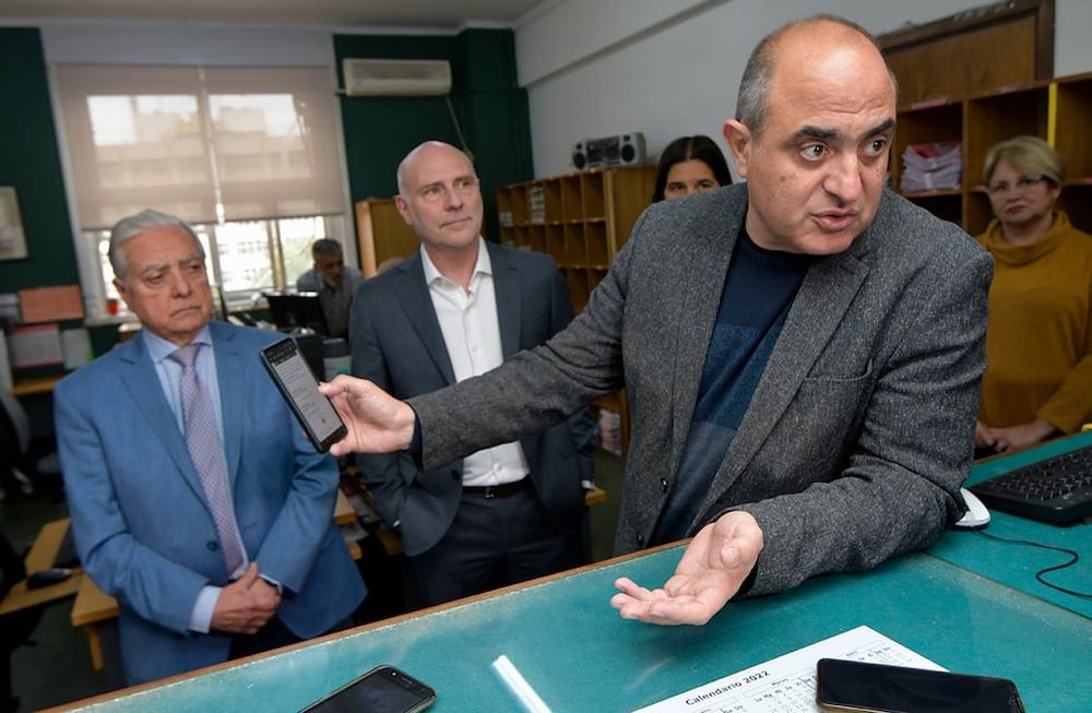 Modernización en el Sistema Integrado de Tribunales Provinciales.Los jueces de Suprema Corte de Justicia de  Mendoza, Mario Adaro, Teresa Day, Julio Gómez, Omar Palermo (foto), José Valerio, Dalmiro Garay y  Pedro Llorente Foto: Orlando Pelichotti