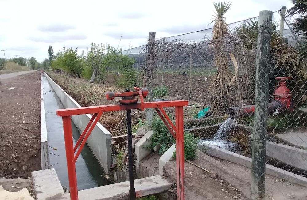 Junto al municipio de Guaymallén, Irrigación sigue ejecutando obras hídricas por más de $57 millones