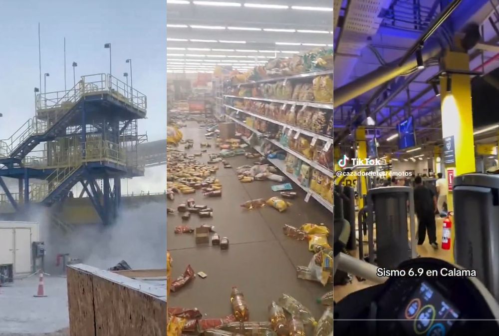 Videos del fuerte sismo de 6.9 en Chile que provocó daños y cortes de luz