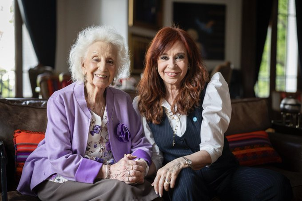 Estela de Carlotto cumplió 95 años y Cristina Kirchner le dedicó un emotivo mensaje