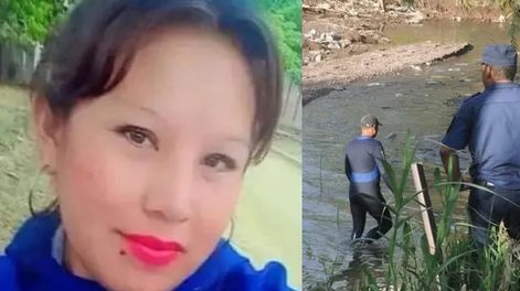 Marlene Quiroga habría caído al canal de riego tras resbalarse cuando regresaba de hacer compras. Foto: (izq.) Gentileza Hola Salta / (der.) Imagen ilustrativa - Archivo