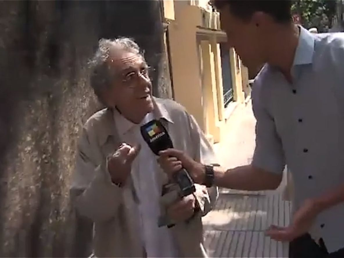 Antonio Gasalla insultó a Gonzalo Vázquez, periodista de América. Foto Captura: América TV