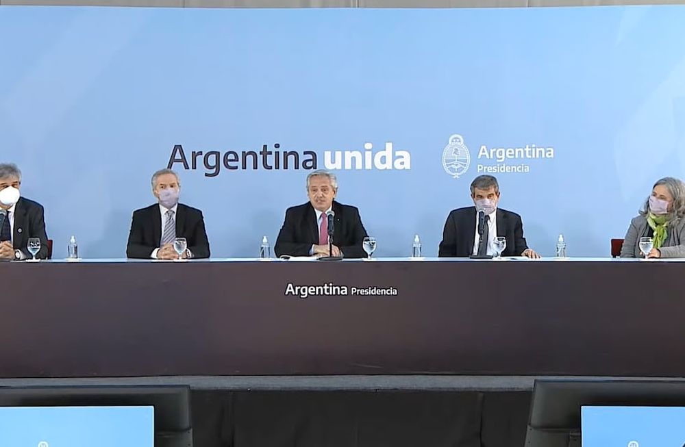 El presidente Alberto Fernández en el acto de Conmemoración del Día de la Afirmación de los Derechos Argentinos sobre las Malvinas.