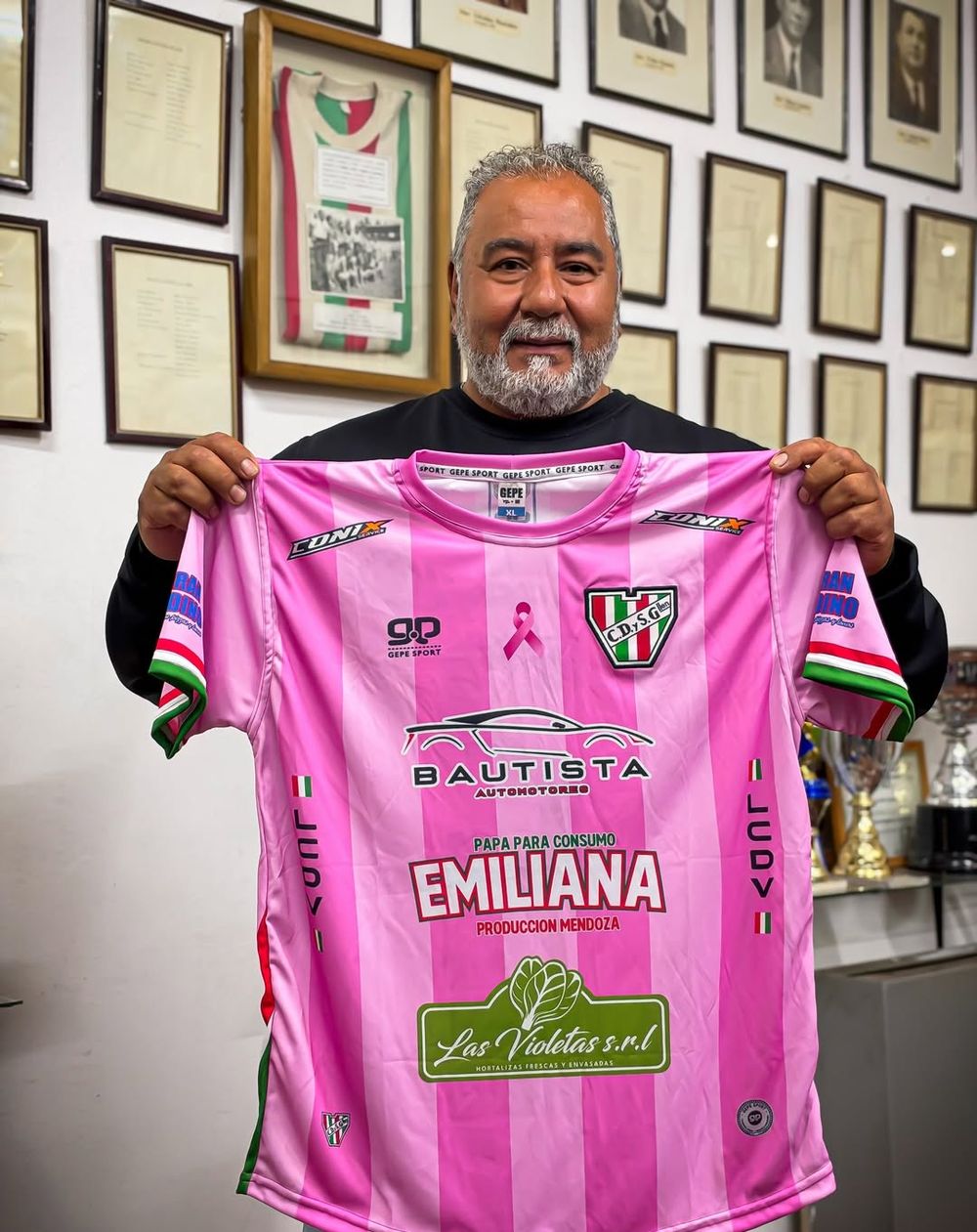 Gabino Alburquenque, presidente del Club Social y Deportivo Guaymallén.