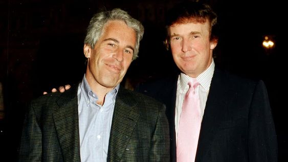 Epstein y Trump, en 1997 en Florida.