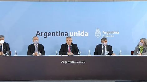 Los Andes | El presidente Alberto Fernández en el acto de Conmemoración del Día de la Afirmación de los Derechos Argentinos sobre las Malvinas.