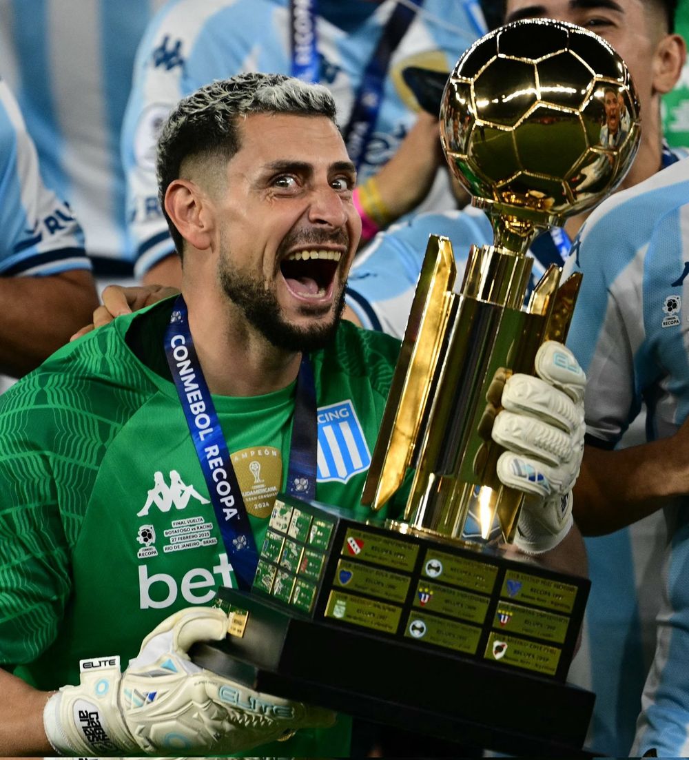 Arias, arquero campeón de Racing Club. Figura absoluta. / Gentileza. 