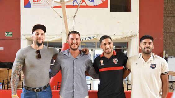 Juego de las Estrellas: Marcelo Piuma (Atenas); Facundo Rubia (San José); Gabriel Rivero (Atenas) y Gastón Guevara (San José). / Gentileza: Andrés Arequipa.