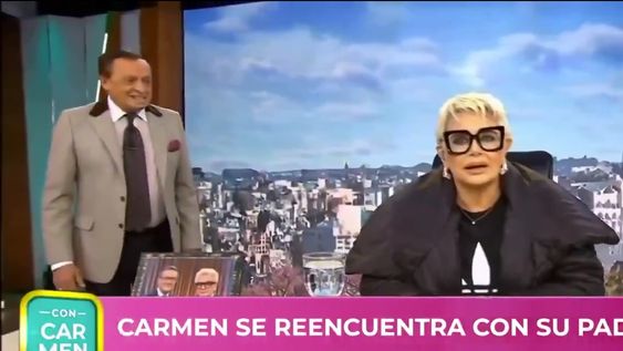 En vivo: el insólito y emotivo reencuentro de Carmen Barbieri con su padre fallecido gracias a la IA