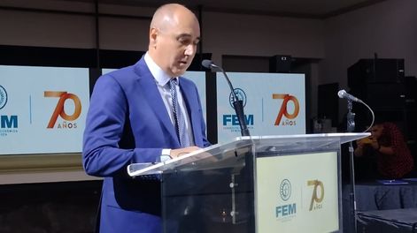 Santiago Laugero reclamó por obras estratégicas en el 70 aniversario de la FEM.