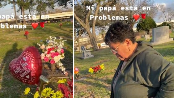 El tenso momento fue capturado por su hija (captura de pantalla)