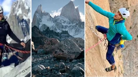 Dieron por muertos a los dos escaladores vascos arrastrados por un alud en el cerro Fitz Roy. Gentileza: Radio 3