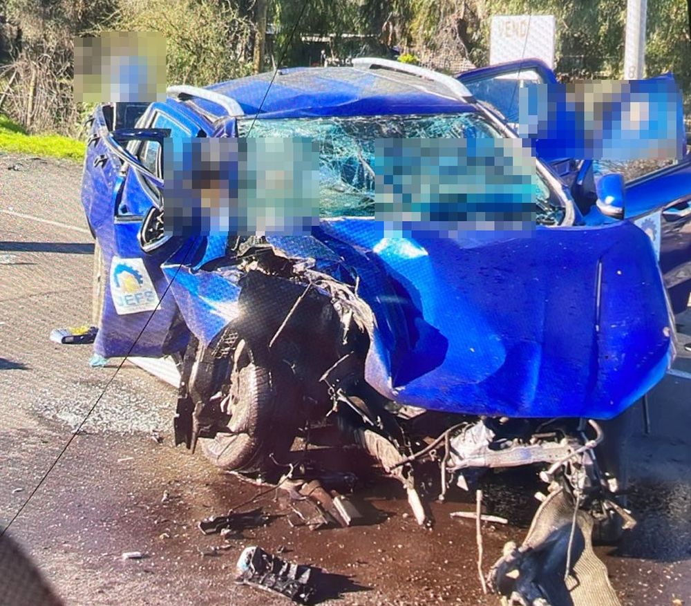 Grave accidente en la autopista Los Libertadores, Chile.