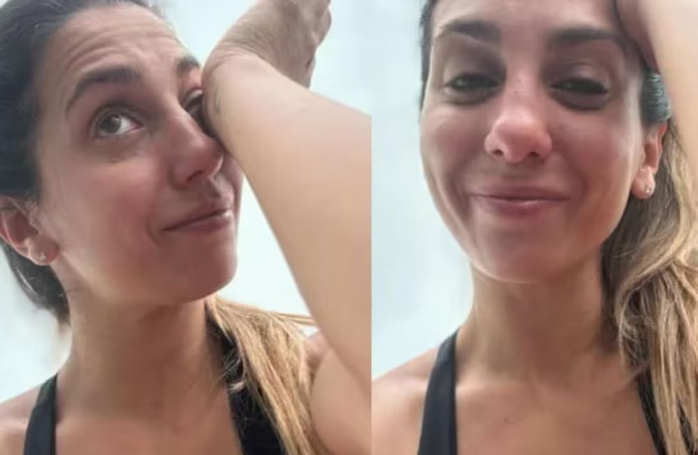 El posteo de la bailarina llorando por sus hijas.