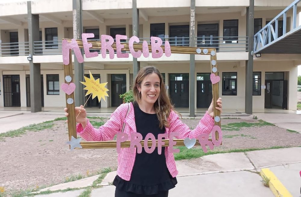 Rocío Barberá logró recibirse de profe de matemática.