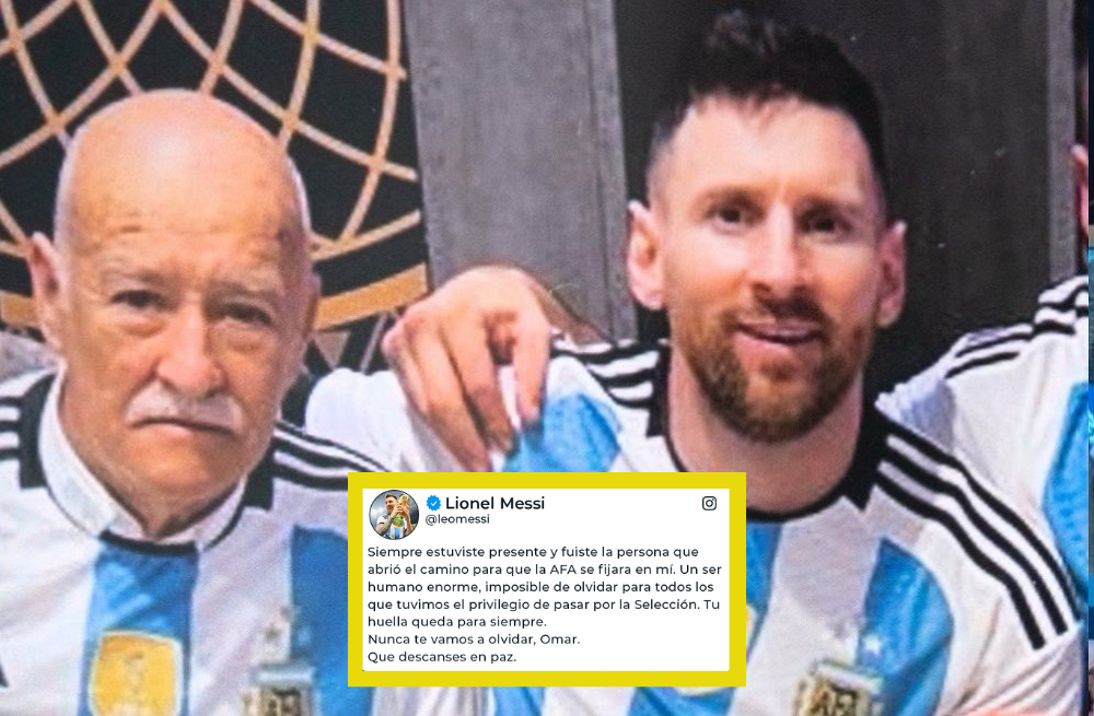 Lionel Messi se despidió en redes de Omar Souto.