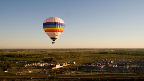 Un paseo en globo en Junín.