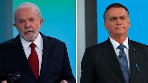 Lula y Bolsonaro.