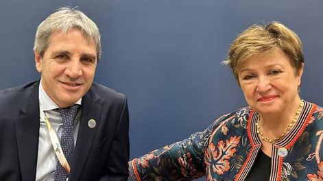 Reunión positiva entre Caputo y Georgieva: analizan un nuevo programa entre Argentina y el FMI. @KGeorgieva