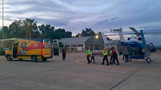 Un incendio en San Martín dejó a un hombre con quemaduras graves y afectó dos oficinas.