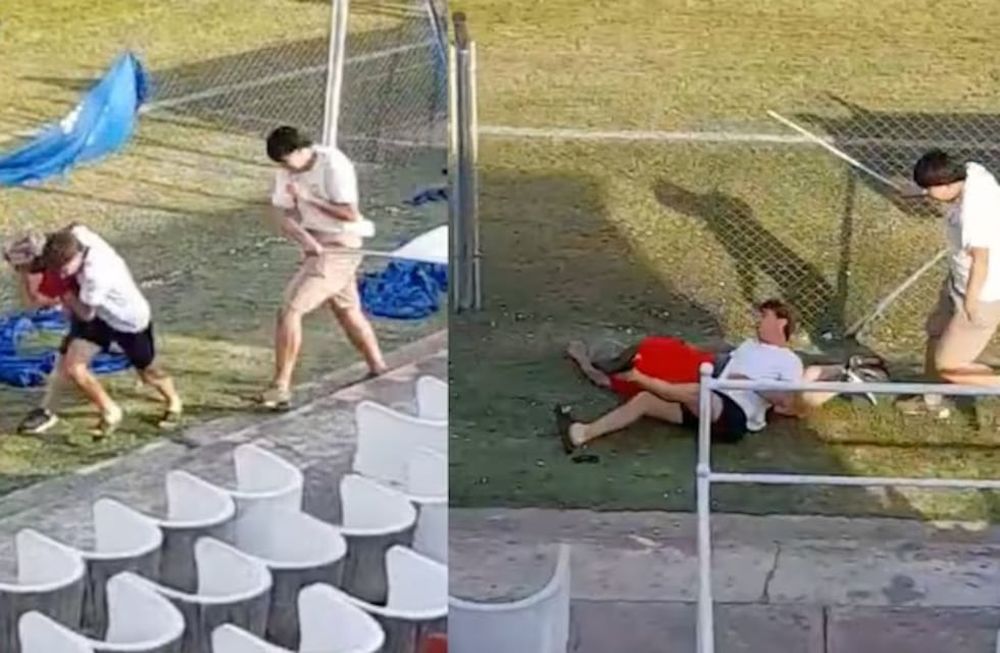 Una invasión de abejas irrumpió en un partido de fútbol en Córdoba.