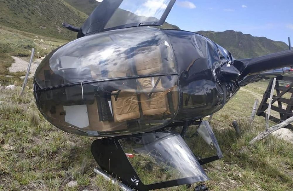 Se salvaron por milagro: el video del dramático aterrizaje del helicóptero en Tupungato