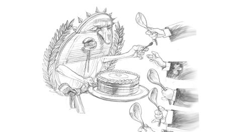 Mendoza y los problemas que acarrear una injusta coparticipación. Ilustración: Gabriel Fernández.
