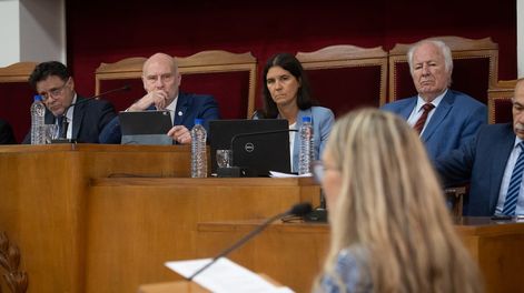 Los Andes | Audiencia Pública sobre el tema conocido como Reina de la Vendimia de Guaymallen, se realizóen el  Salón de Actos del Palacio de Justicia con la Corte Superema de Justicia presente Foto: Ignacio Blanco / Los Andes