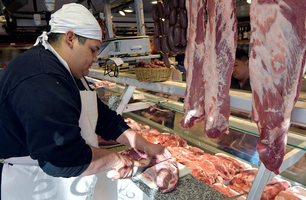 Ahorro en carne con Banco Nación. Foto: Orlando Pelichotti