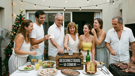 Llega la Navidad y psicopedagogos proponen no usar los celulares durante la cena de Nochebuena para volver a conectar con el otro.