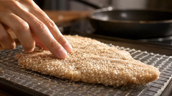 los chefs coinciden: las milanesas mas crocantes no necesitan mas pan rallado, sino un descanso de pocos minutos antes de cocinarlas