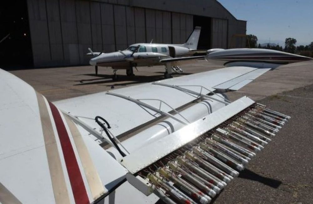 Los aviones de la lucha antigranizo operarán en el sur mendocino exclusivamente.