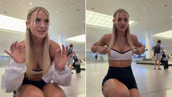 Una influencer alemana denunció que no la dejaron subir a un avión por su vestimenta
