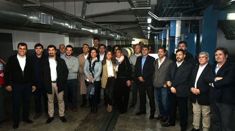 Socios de AEM visitaron la planta impresora de Diario Los Andes