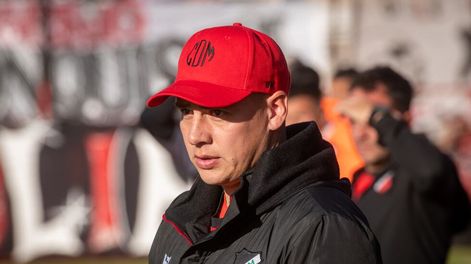 Los Andes | Luis García no ocultó su felicidad con el triunfo de Maipú sobre la hora frente a  Club Mitre de Santiago del Estero, por  2 a 1, en el marco de la fecha 19 de la Zona B de la Primera Nacional.Foto: Ignacio Blanco / Los Andes