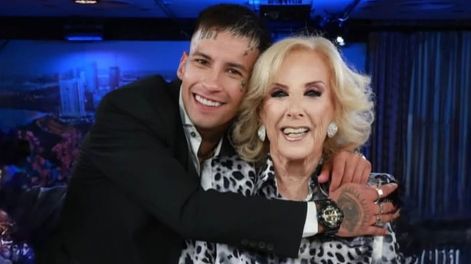 el tierno gesto de l-gante con mirtha legrand que genero revuelo: ni los nietos...