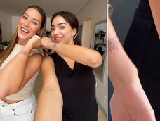 Alejandrina Funes, Reina Nacional de la Vendimia 2025 y Sofía Perfumo, Virreina Nacional, sellaron su reinado con un tatuaje compartido. Alejandrina Funes, Reina Nacional de la Vendimia 2025 y Sofía Perfumo, Virreina Nacional, sellaron su reinado con un tatuaje compartido.