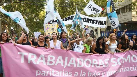 Marcha #8M en Mendoza. Foto:José Gutierrez / Los Andes