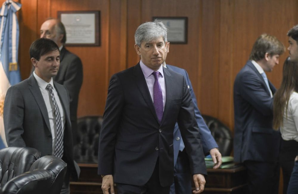 El Juez Federal Walter Bento de Mendoza en el Consejo de la magistratura declarando Buenos Aires ,  Argentina(Federico Lopez Claro)