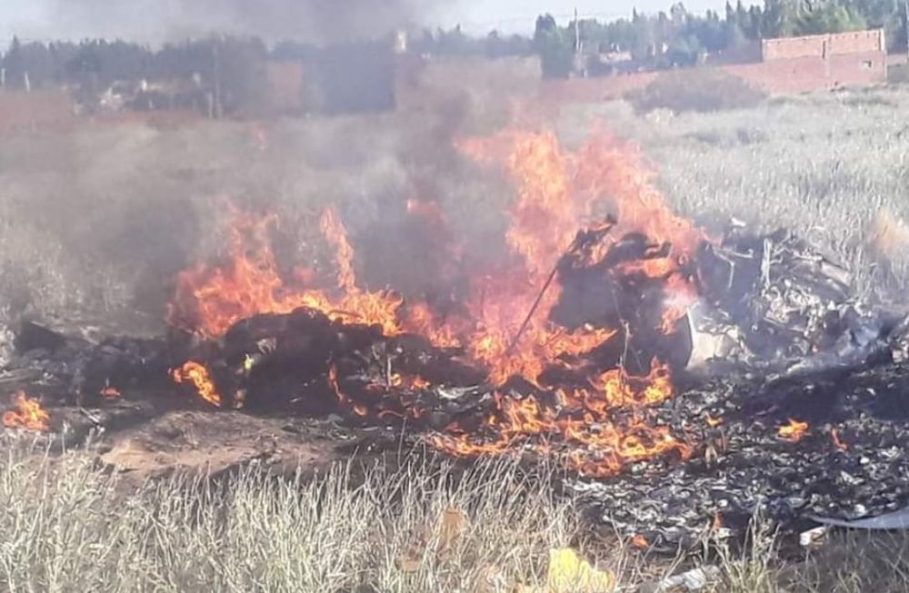 Una avioneta se estrelló en Neuquén y murieron los dos tripulantes. / Foto: Gentileza