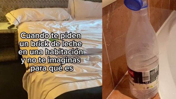 He visto una sesión de fotos con leche y pétalos de rosa, aventuró un internauta sobre el posible uso que le dieron al alimento. Foto: Captura video