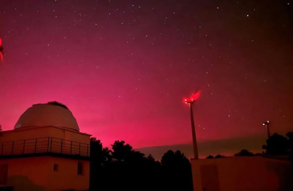 Aparecieron auroras australes en Ushuaia