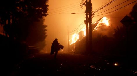 Tragedia en Chile: al menos 16 muertos por los incendios forestales que arrasan el sur del país.