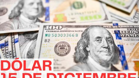 Está confirmado el precio que tendrá el dólar cuando abran los bancos este lunes 15 de diciembre
