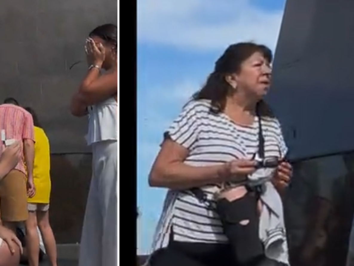 Le pedían matrimonio, pero la reacción de su mamá se robó toda la escena y se hizo viral