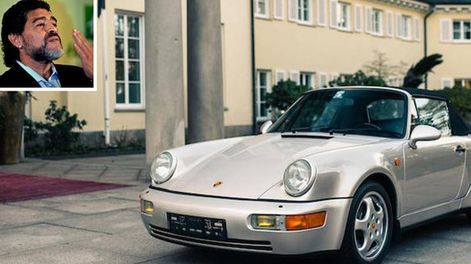 El Porsche que usó Diego Maradona durante 1992 y 1993. / gentileza